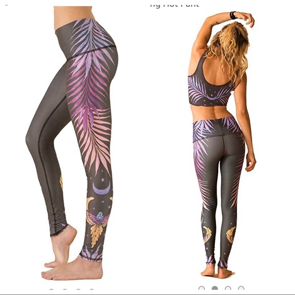teeki Pants - Teeki Phoenix Rising Hot Pant Yoga Leggings L